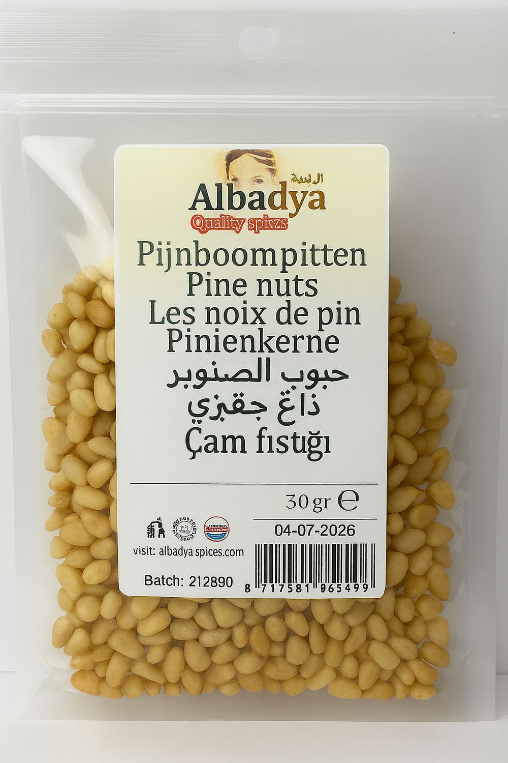 X 10 PIJNBOOMPITTEN 30 GR.