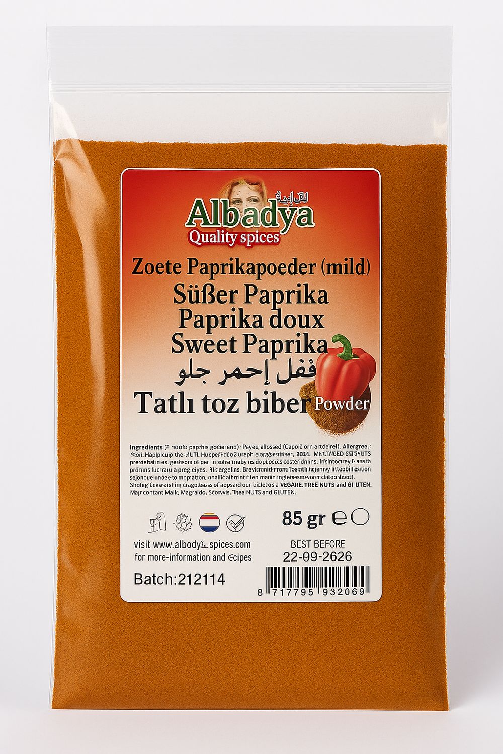 X 10 PAPRIKAPOEDER 85 GR.