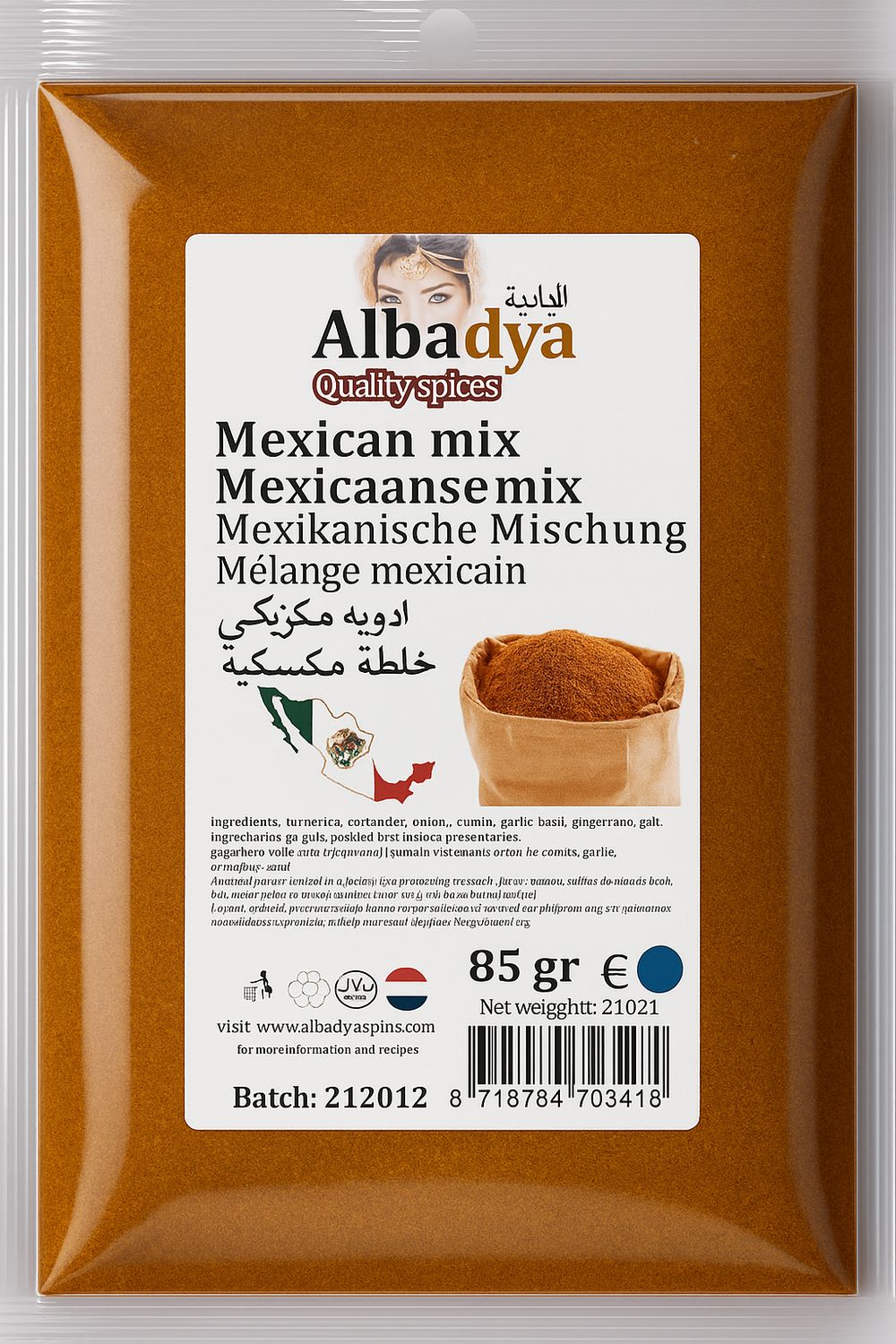 X 10 MEXICAANSE KRUIDENMIX 55 GR.