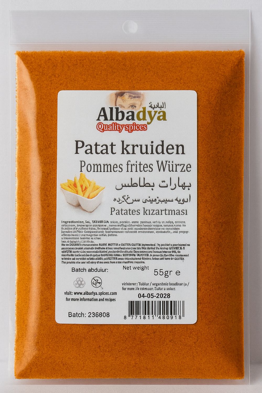 X 10 PATAT EN FRITES KRUIDEN 55 GR.