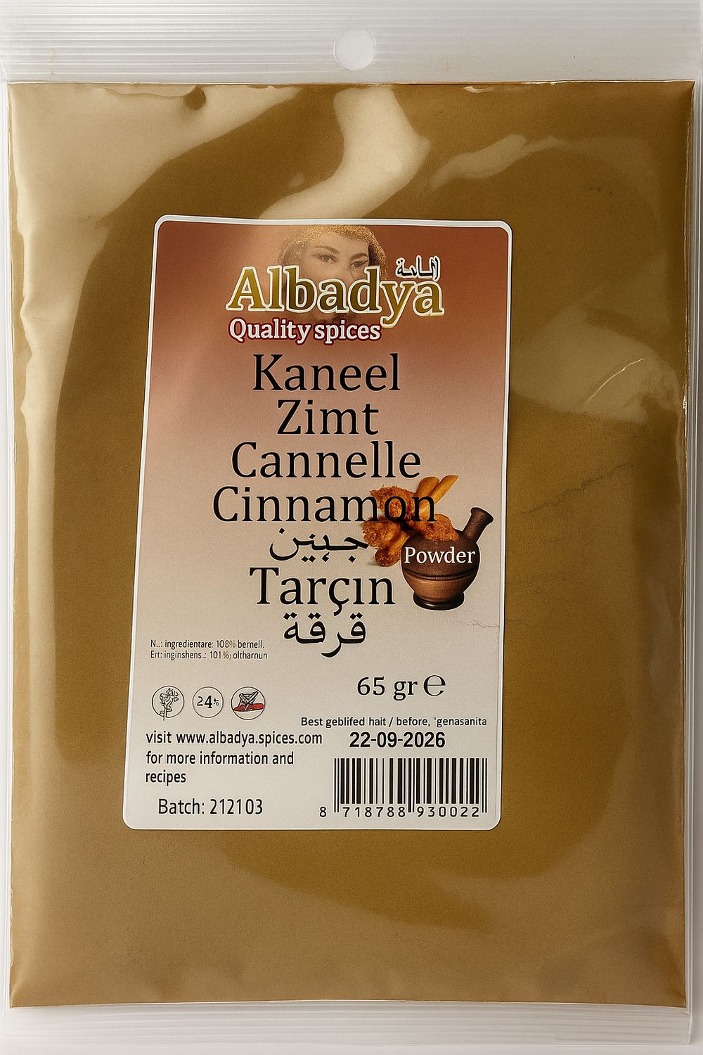 X 10 KANEEL GEMALEN 55 GR. ALB FOLIE