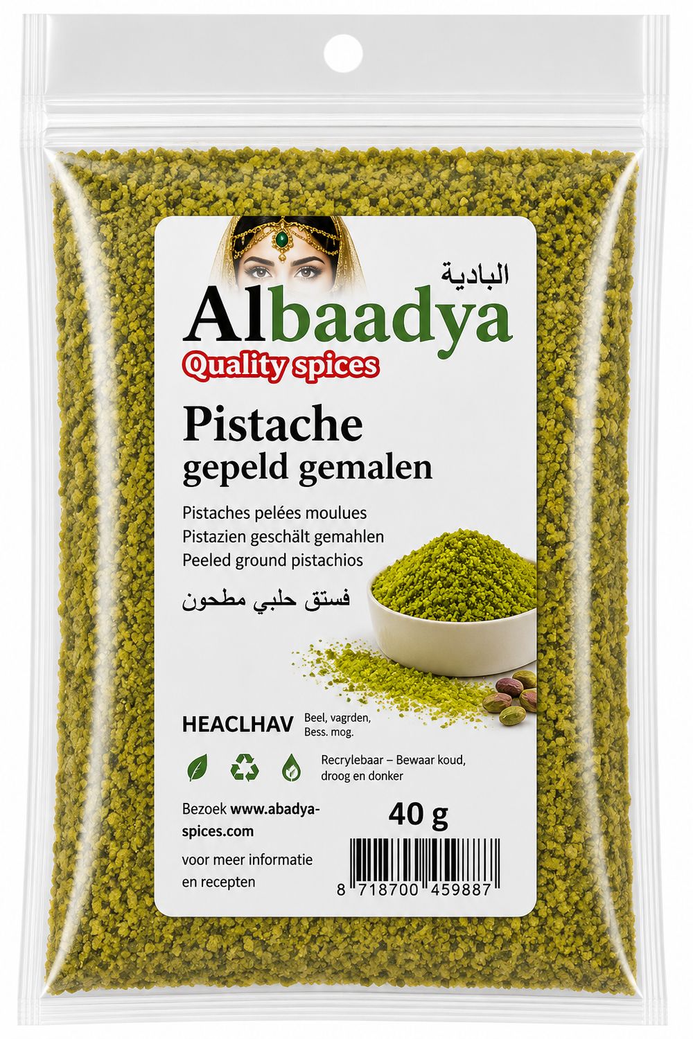 X 10 PISTACHE GEPELD GEM. 40 GR.