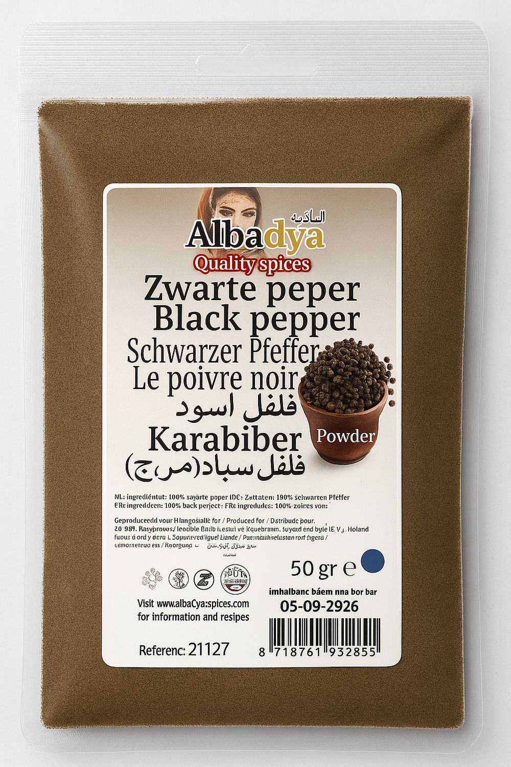 X 10 ZWARTE PEPER GEM 50 GR.