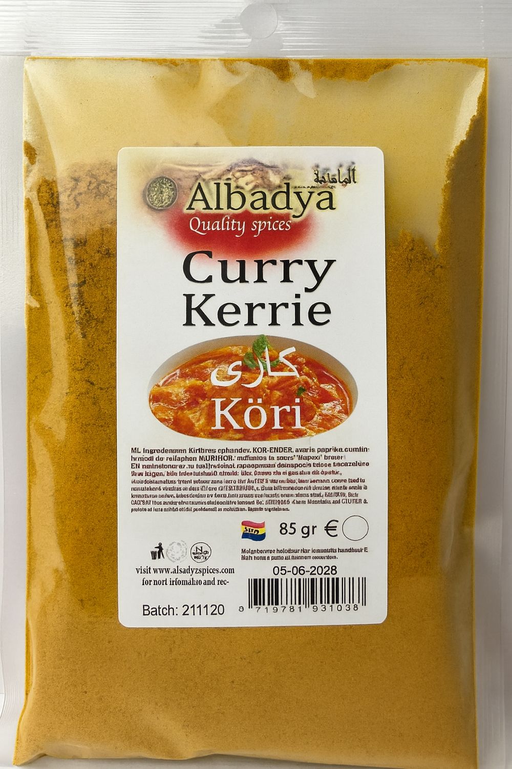 X 10 KERRIEPOEDER 85 GR.