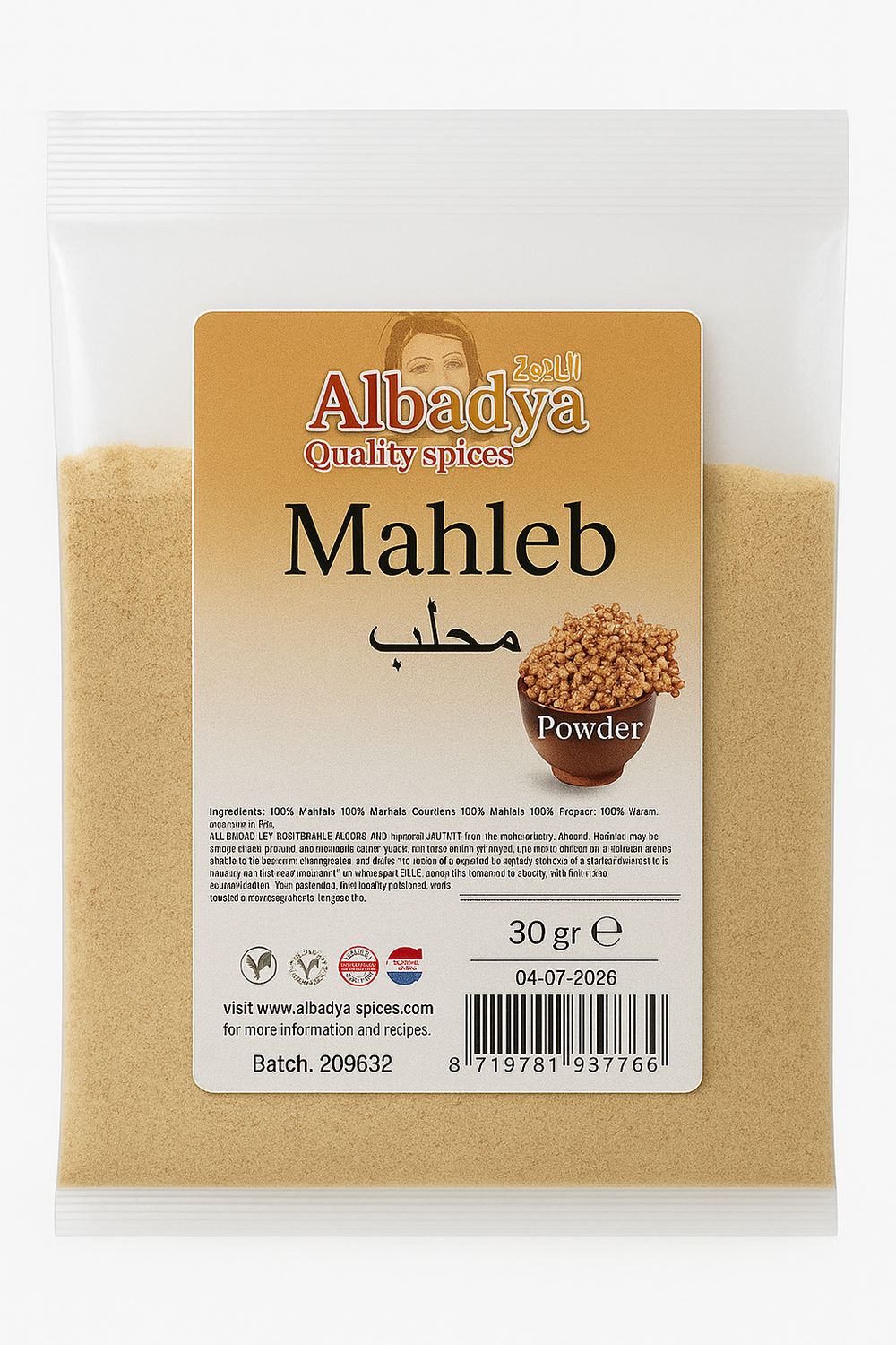X 10 MAHLEB GEMALEN 30 GR