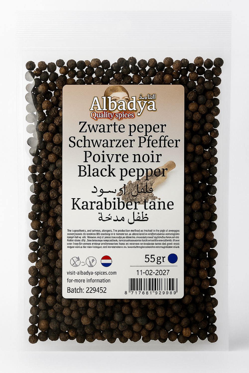 X 10 ZWARTE PEPER HEEL 55 GR
