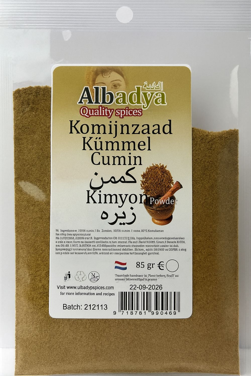 X 10 KOMIJNZAAD GEMALEN 85GR.