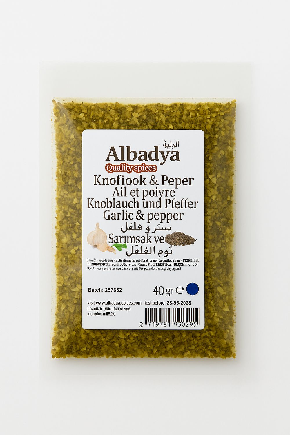 X 10 KNOFLOOKPEPER MIX 40 GR.