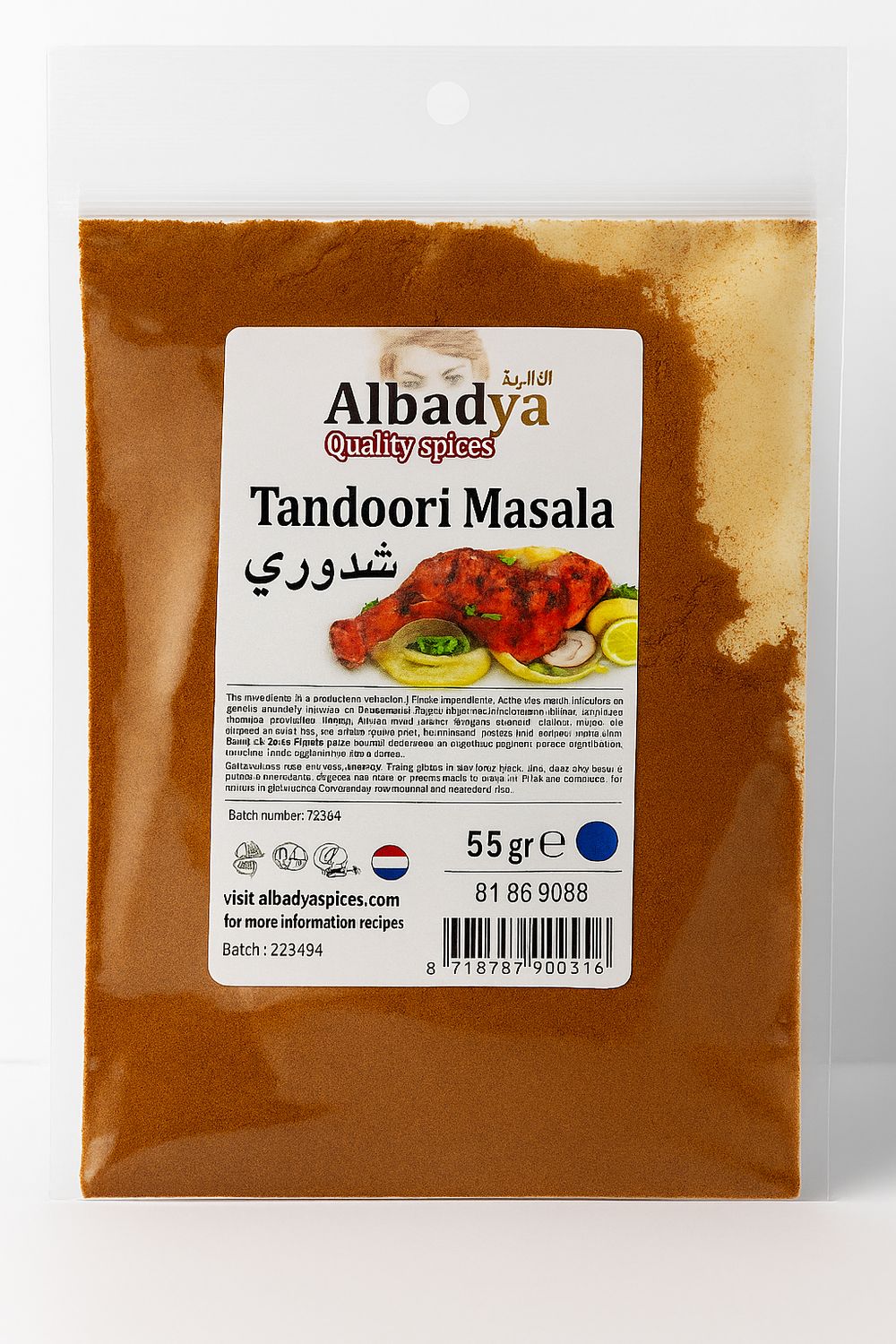 X 10 TANDOORI KRUIDEN  55 GR.