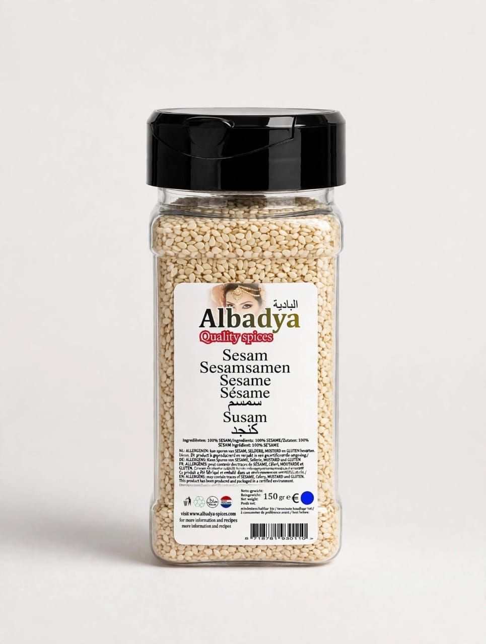 X6  SESAM WIT 150 GR. ALBADYA