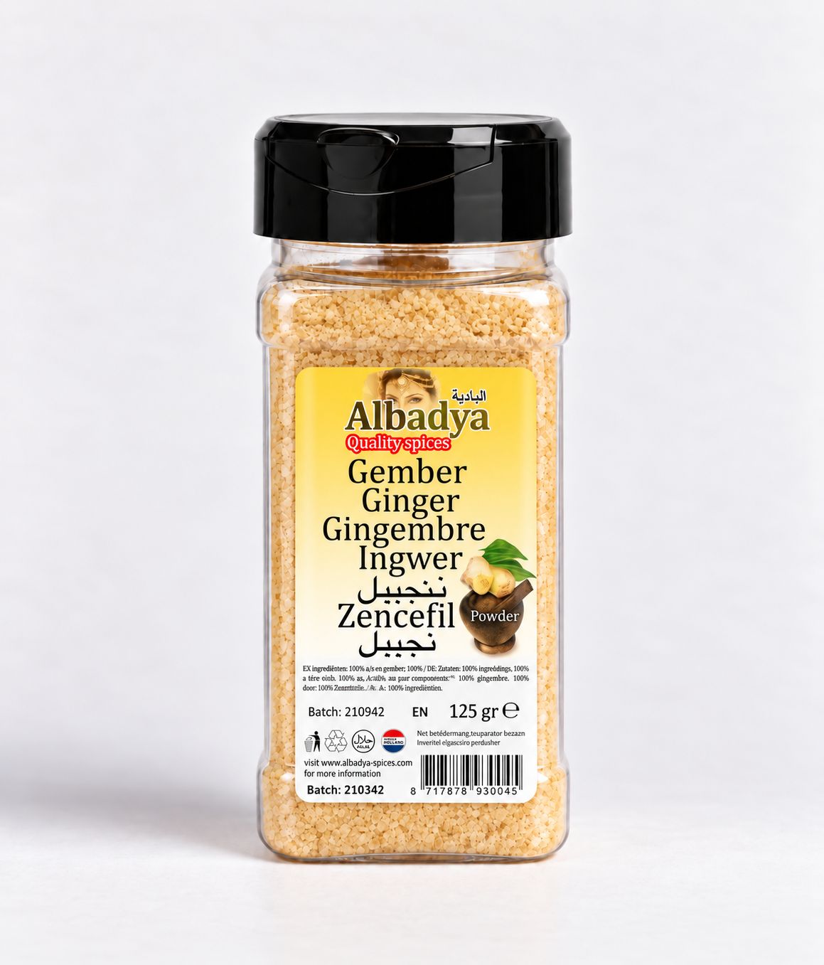 X6  GEMBER GEMALEN 125 GR. ALBADYA