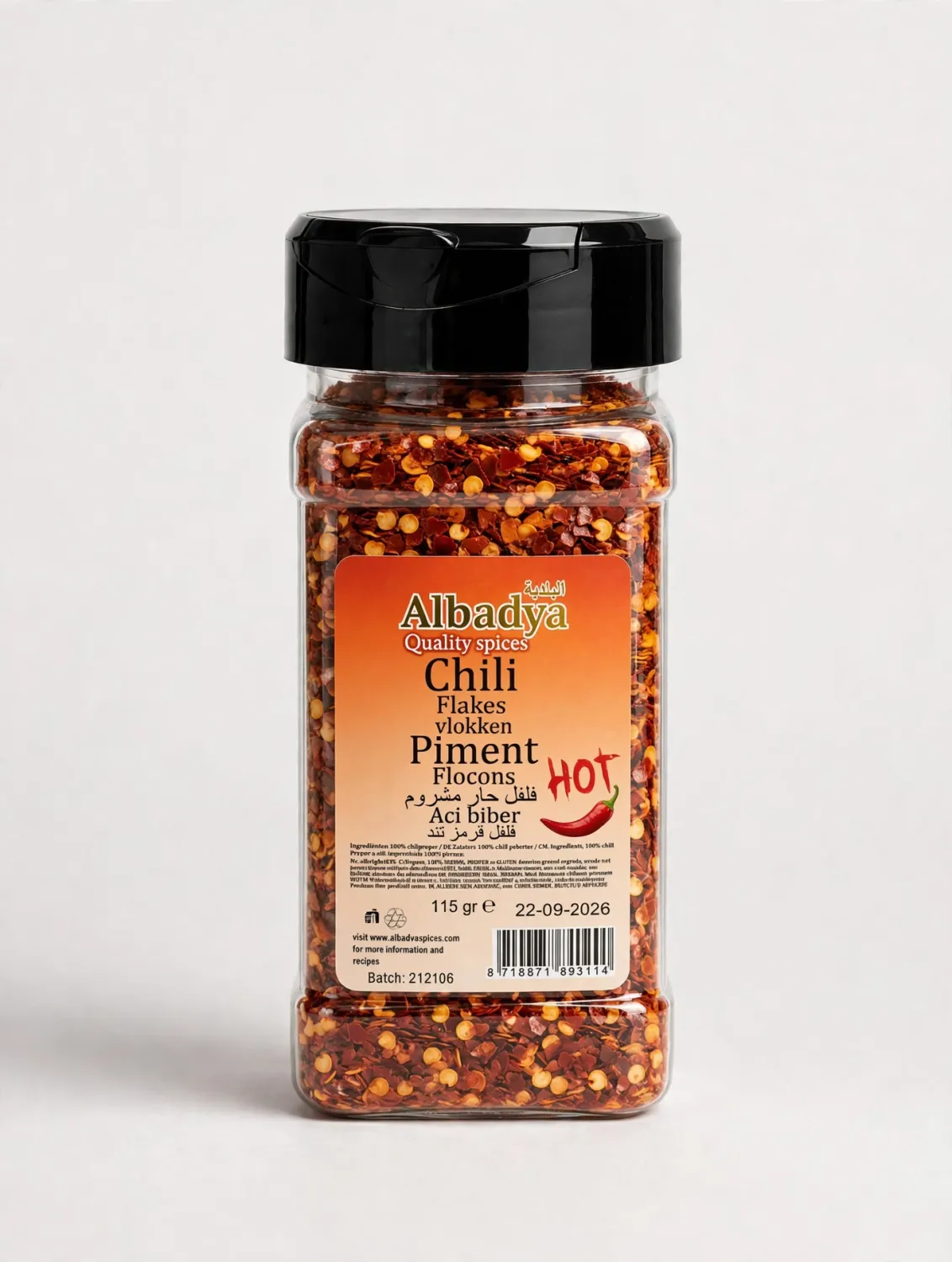 X6  CHILI GEBROKEN 115 GR. ALBADYA