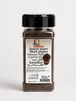 X6  ZWARTE PEPER GEMALEN 150 GR. ALBADYA