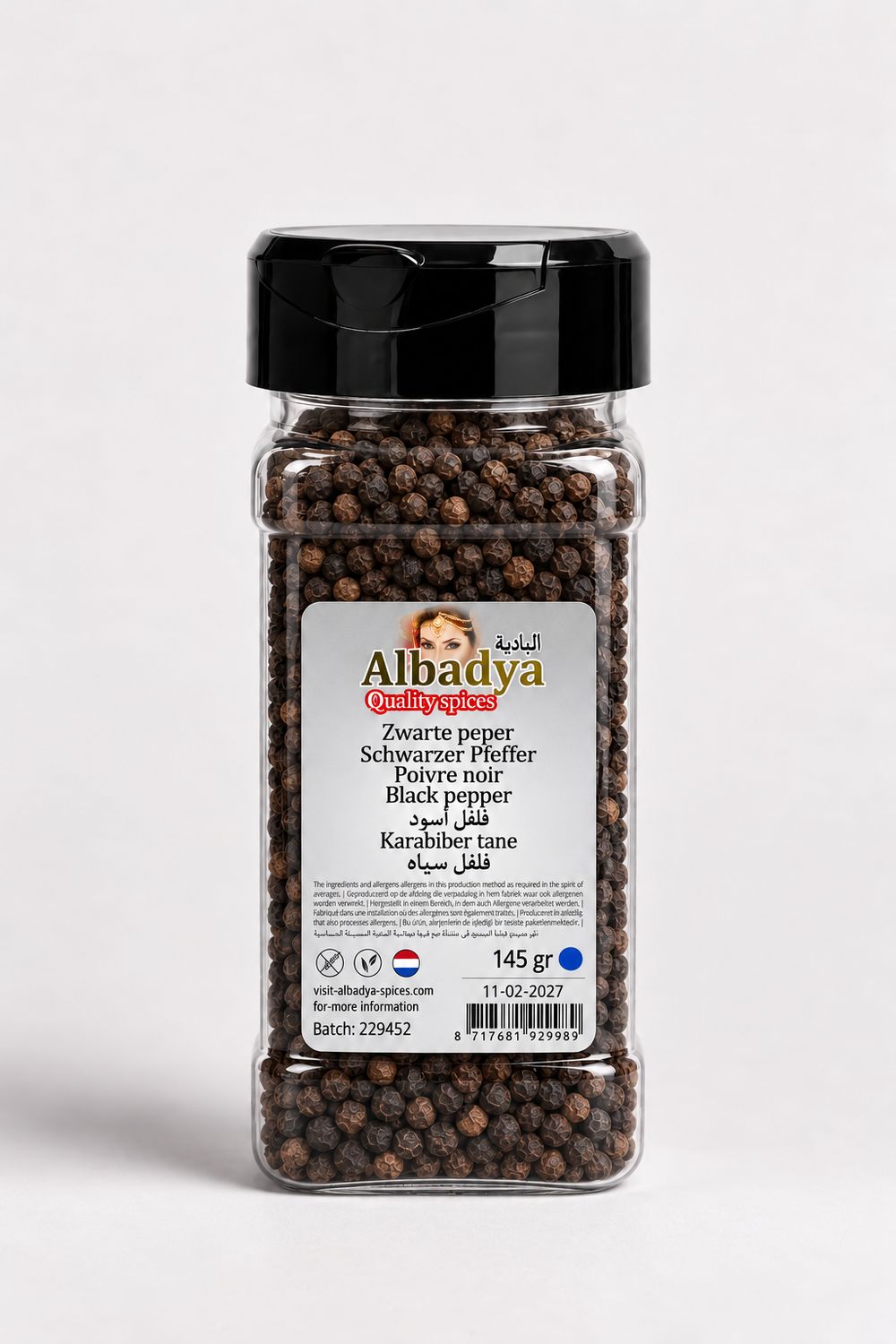 X6  ZWARTE PEPER HEEL 145 GR. ALBADYA