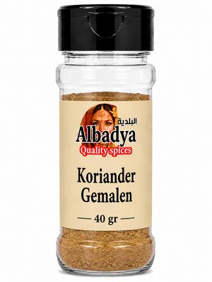 X 8 KORIANDER GEMALEN 40 GR.