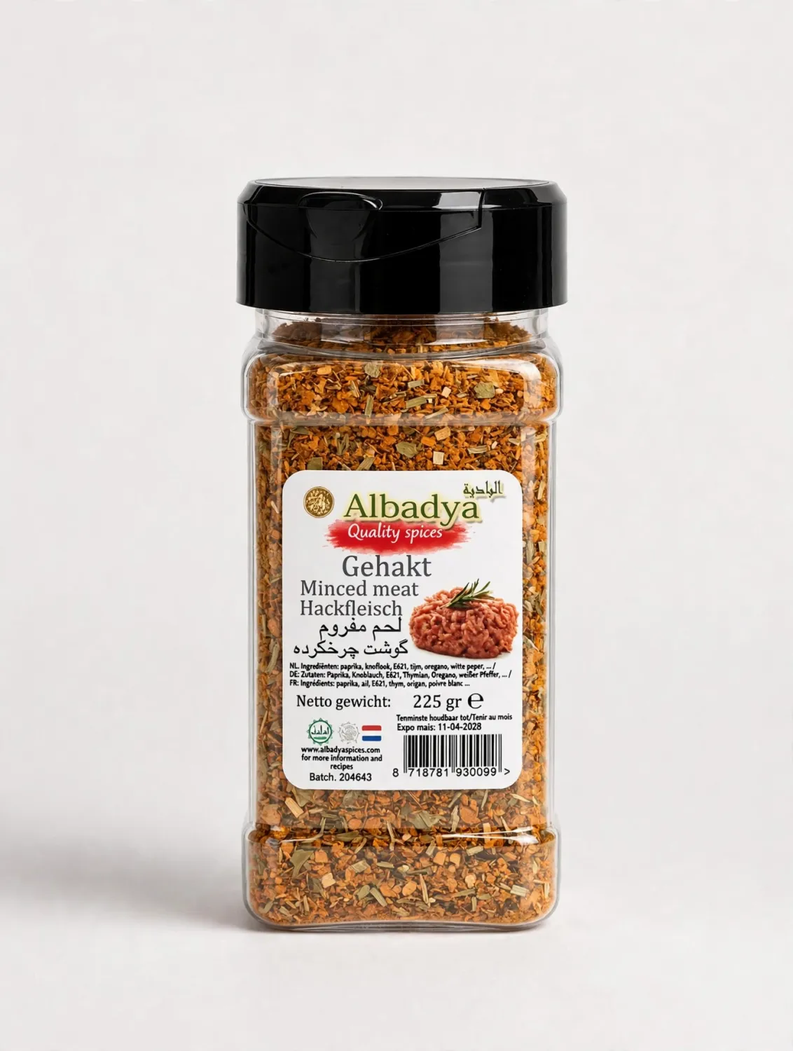 X6  GEHAKT KRUIDEN 225 GR. ALBADYA