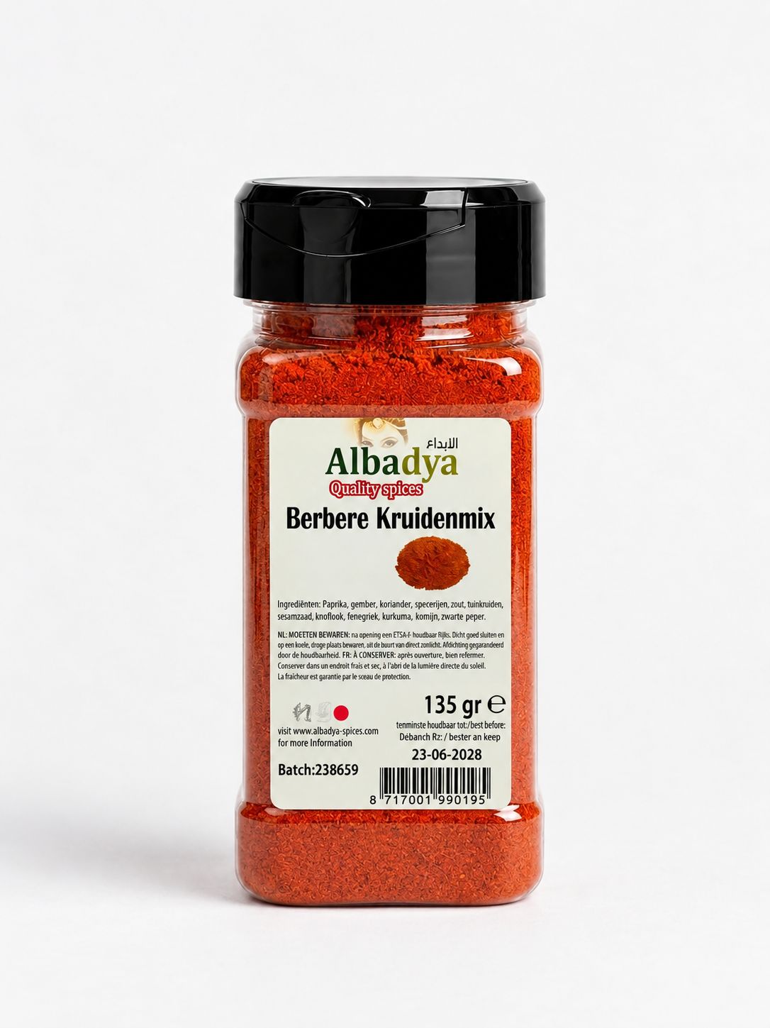 X6  BERBERE KRUIDENMIX 135 GR. ALBADYA
