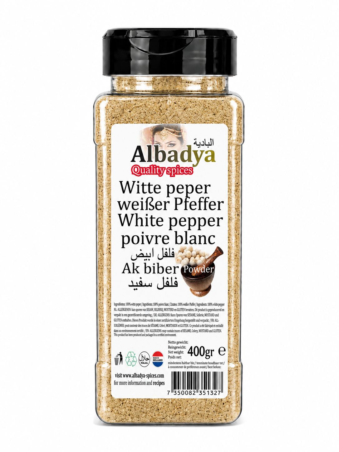 PEPER WIT GEM. 400 GR.