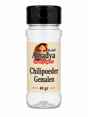 X 8 CHILIPOEDER GEMALEN 40 GR.