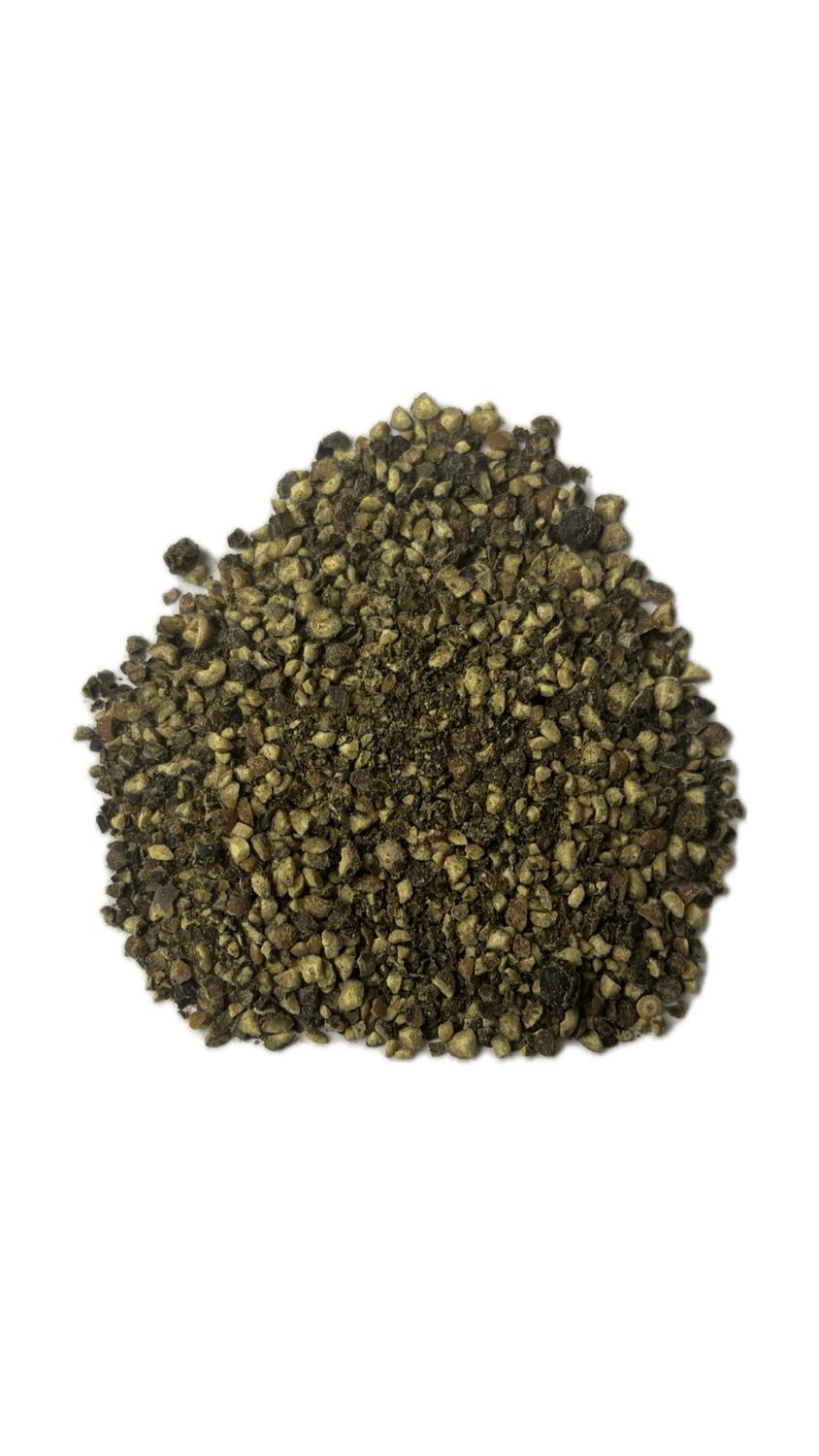 PEPER ZWART GEBROKEN 2-3 MM 1 KG.