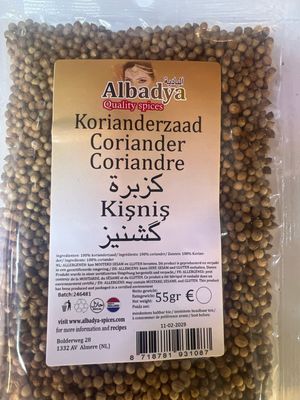Korianderzaad heel 55gr