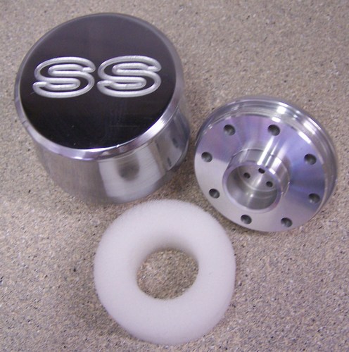 BREATHER POLISHED ALUMINUM WITH SS LOGO