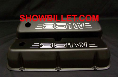 SMALL BLOCK FORD WITH 351W ALUMINUM VALVE COVERS POWDER COATED
