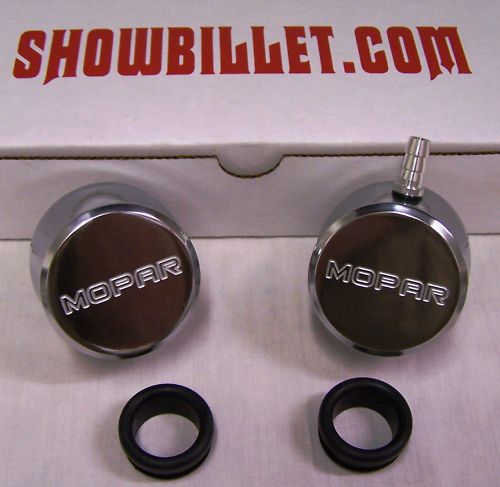 BREATHER &amp; PCV COMBO POLISHED ALUMINUM WITH MOPAR
