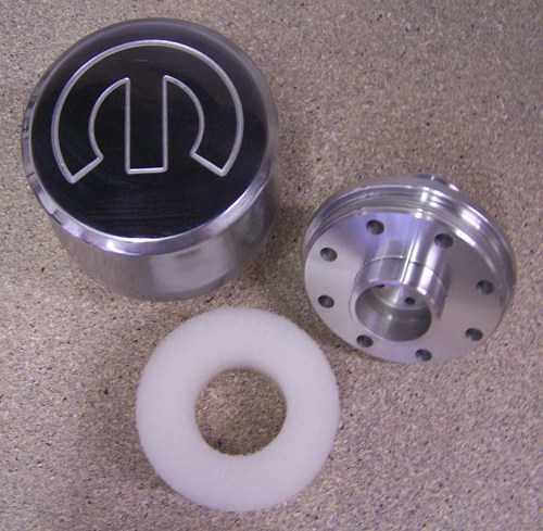 BREATHER POLISHED ALUMINUM WITH MOPAR M LOGO