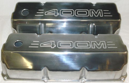 FORD 400 MODIFIED ALUMINUM VALVE COVERS POLISHED