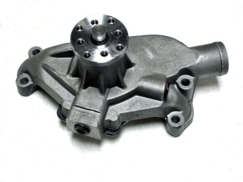 SMALL BLOCK CHEVY SHORT HIGH FLOW ALUMINUM WATER PUMP SATIN