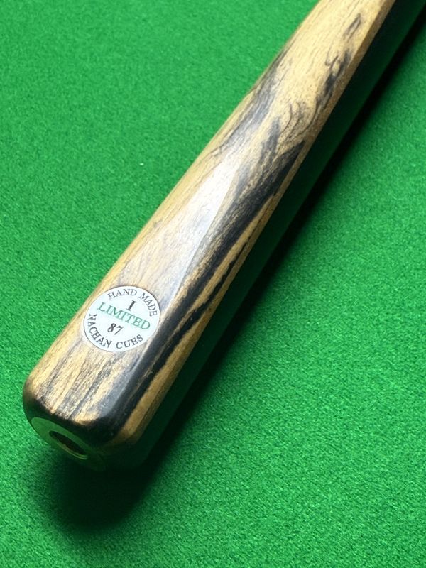 Nachan cues limited 87 maple 58” 9.7mm brass ferrule 17.4oz 17.3” balance 29.8mm butt