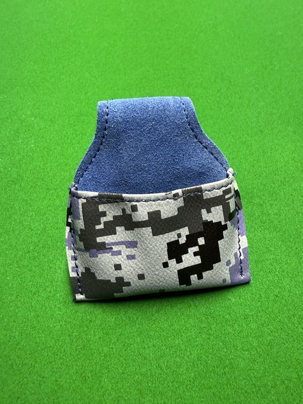 Chalk pouch blue black patches