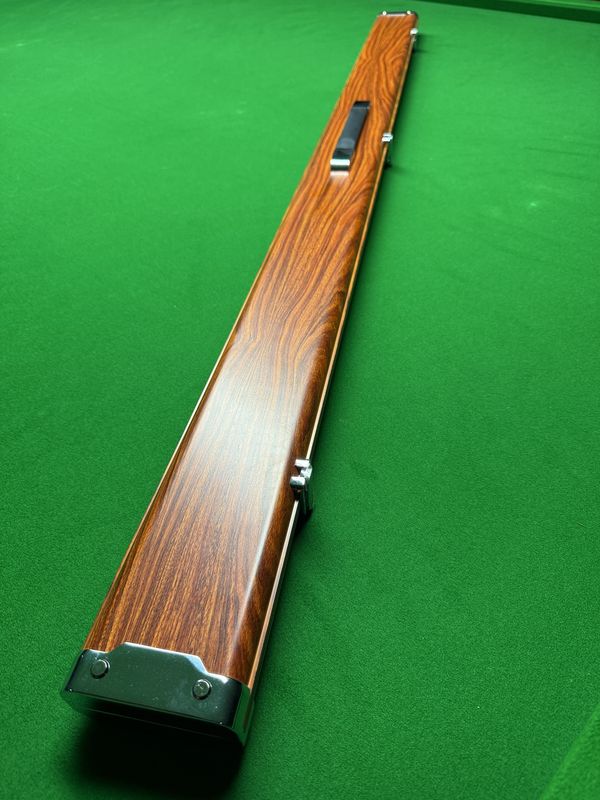 1 piece aluminium case triple slot - Wood effect