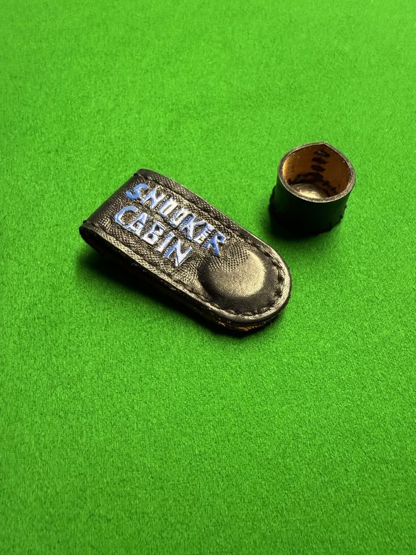 Snooker cabin genuine leather magnetic chalk holder
