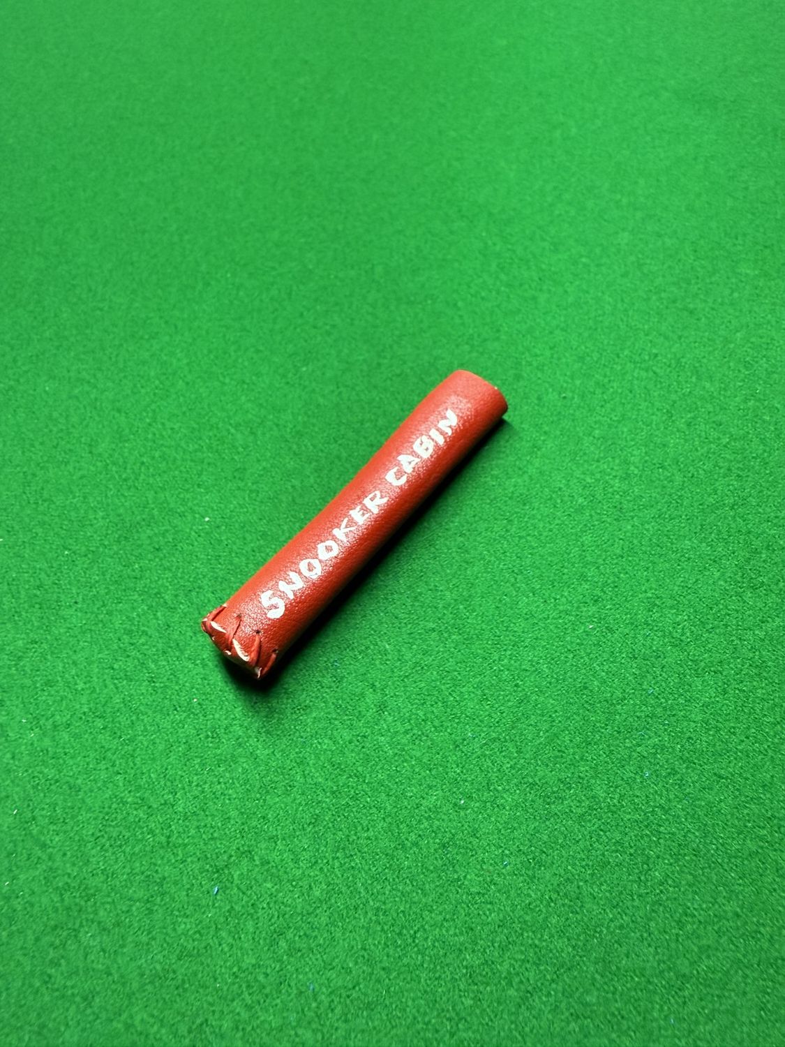 Snooker cabin genuine leather tip protector red