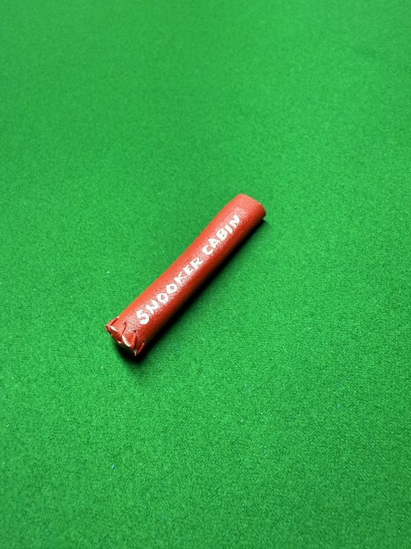 Snooker cabin genuine leather tip protector red