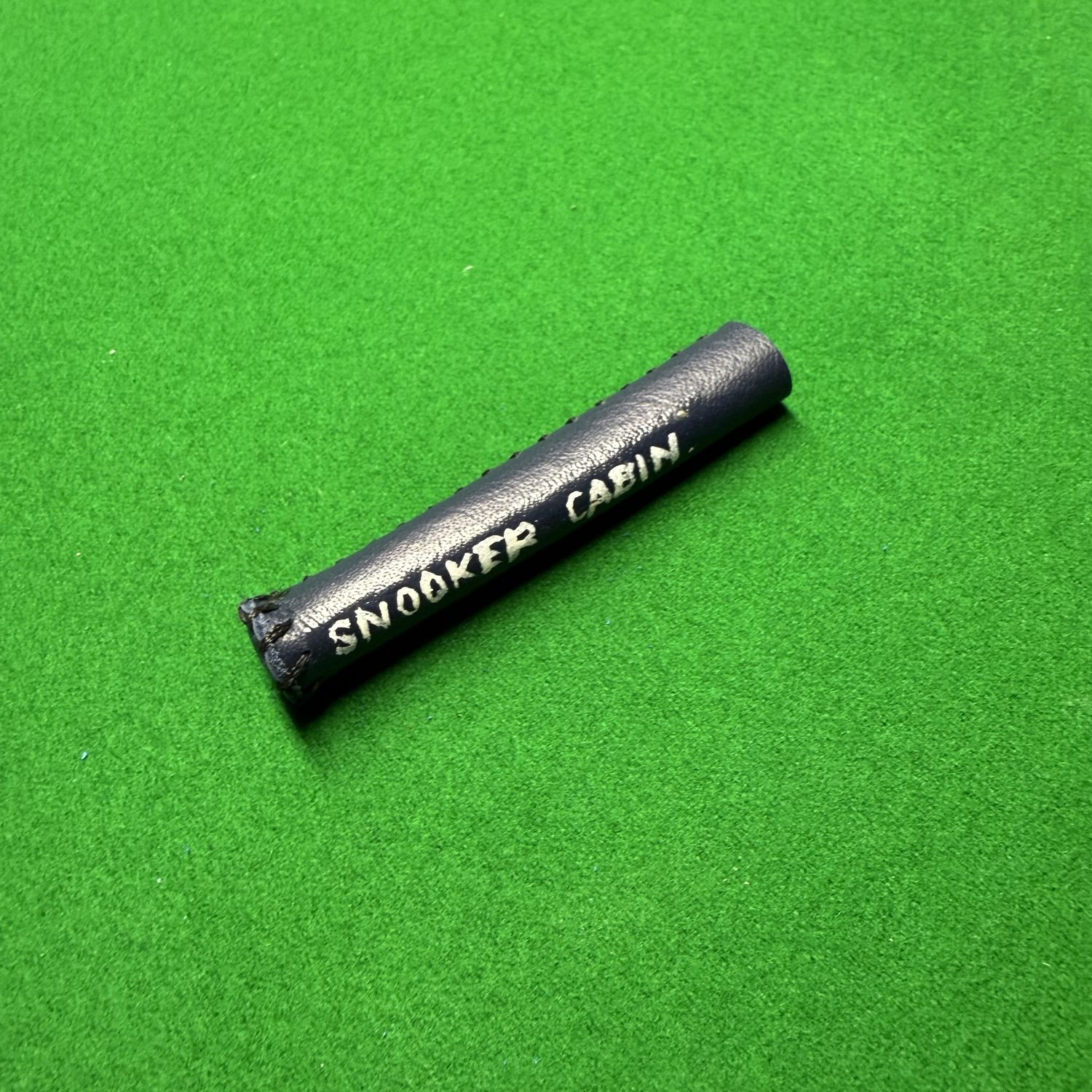Snooker cabin dark blue genuine leather tip protector