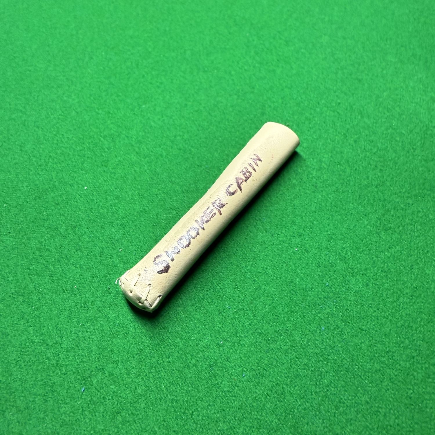 Snooker cabin cream genuine leather tip protector