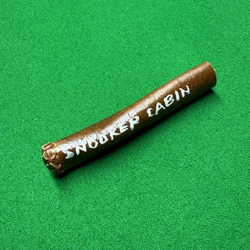 Snooker cabin brown genuine leather tip protector