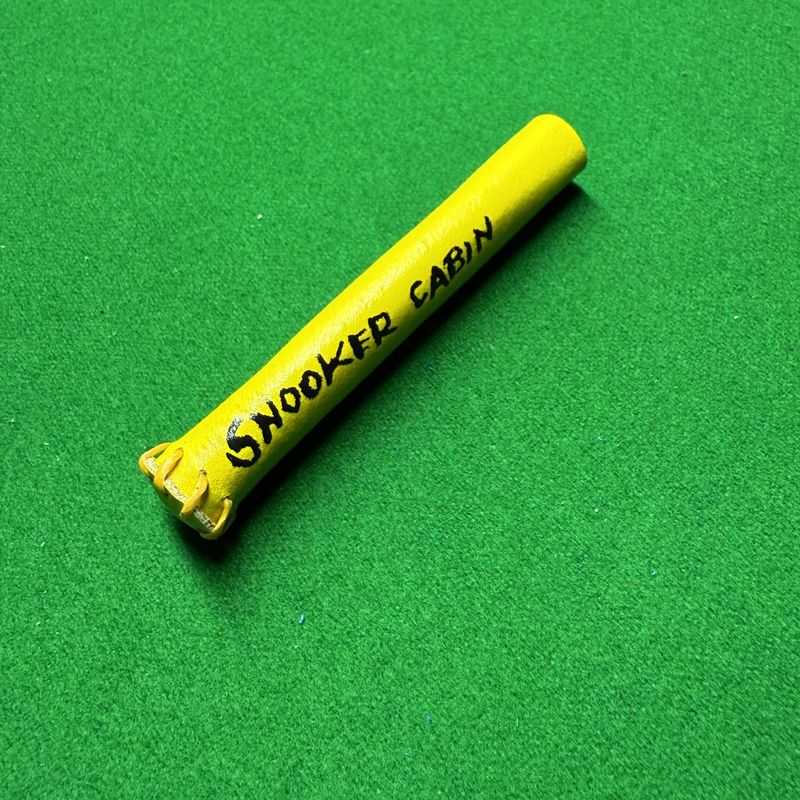 Snooker cabin yellow genuine leather tip protector