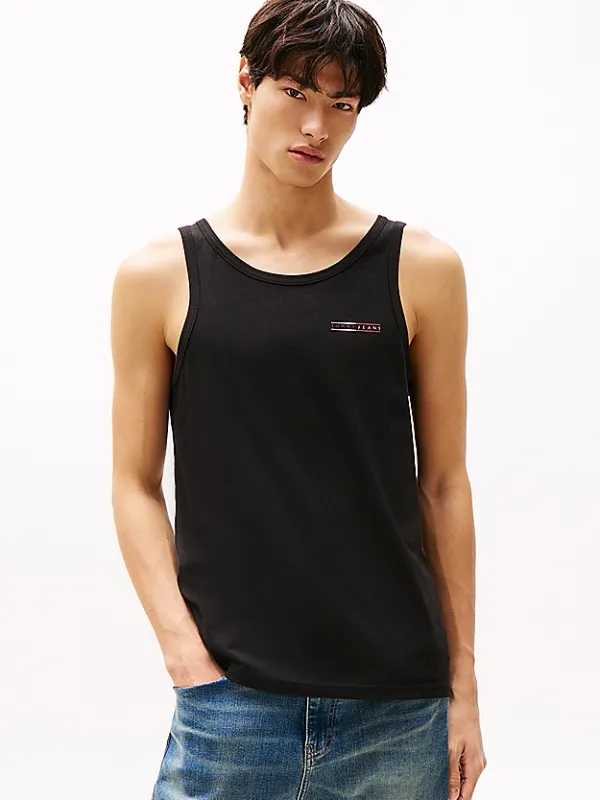 Camiseta sin mangas slim con logo