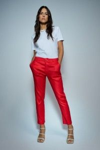 Salsa Jeans pantalón chino de lino