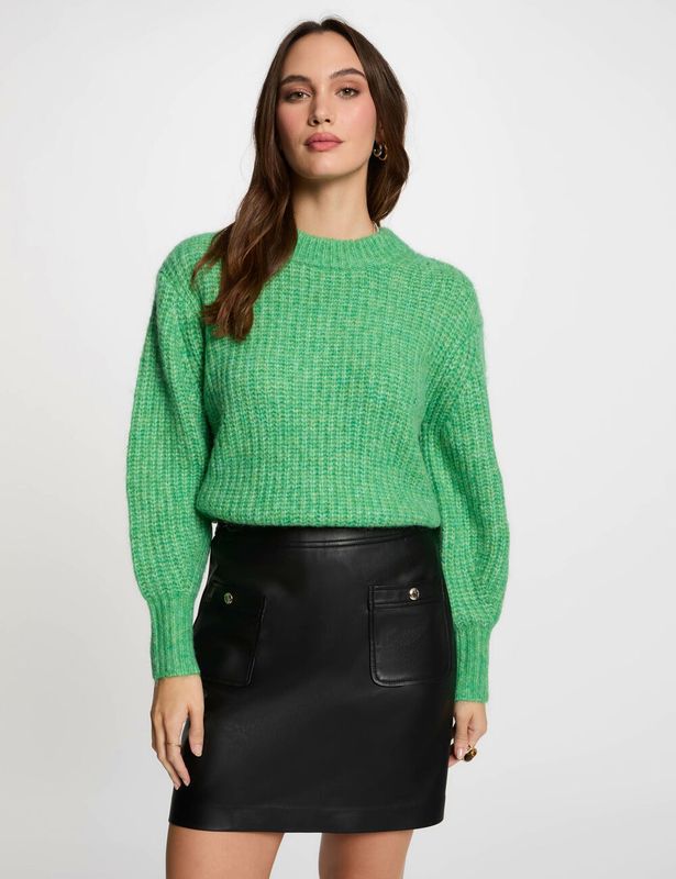 Falda Morgan de Toi corta cuero sintético