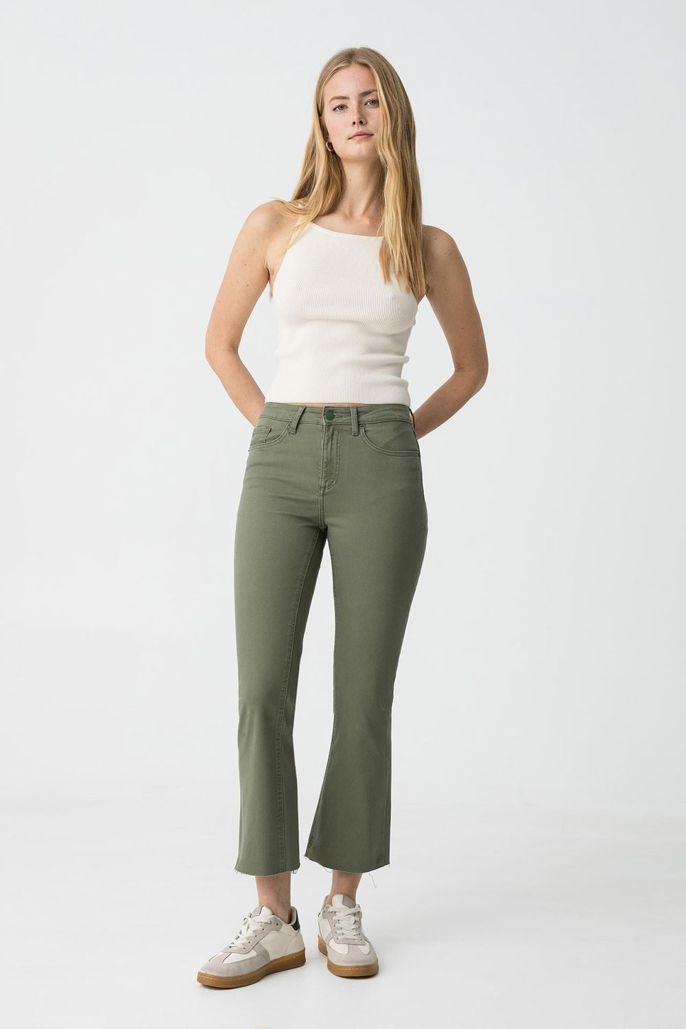 Vaqueros Megan cropped flare de Tiffosi