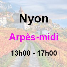 ?Nyon | 21 Mars 2026 | 13h00 -17h00 ?Nyon | 21 Mars 2026 | 13h00 -17h00