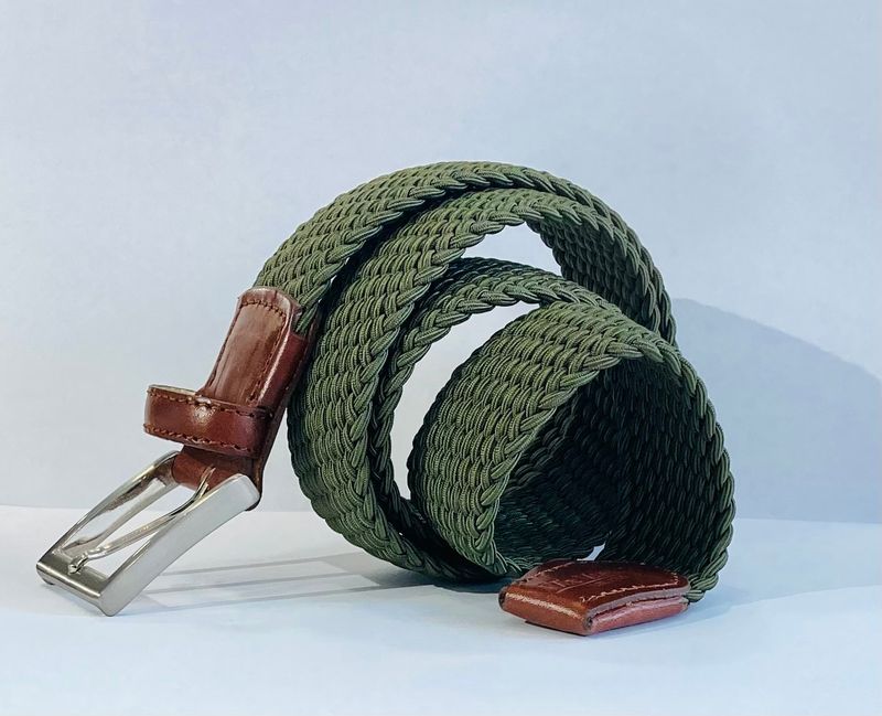 CINTURON TRENZADO ELASTICO