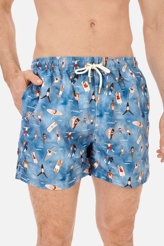 TRAJE DE BAÑO HOMBRE ESTAMPADO PLAYA