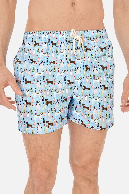BAÑADOR HOMBRE ESTAMPADO PERRO BOTELLA
