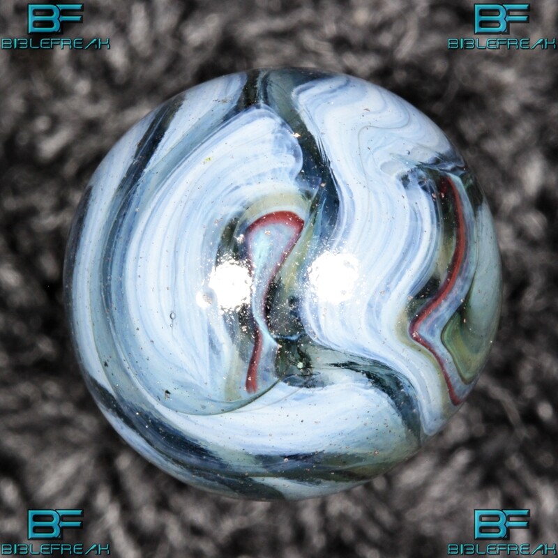 011938 One (1) JABO Joker 2009 OMEGA Black Rainbow II NEAR MINT to MINT 8.9 -9.0 3/4&quot; +/- Marble